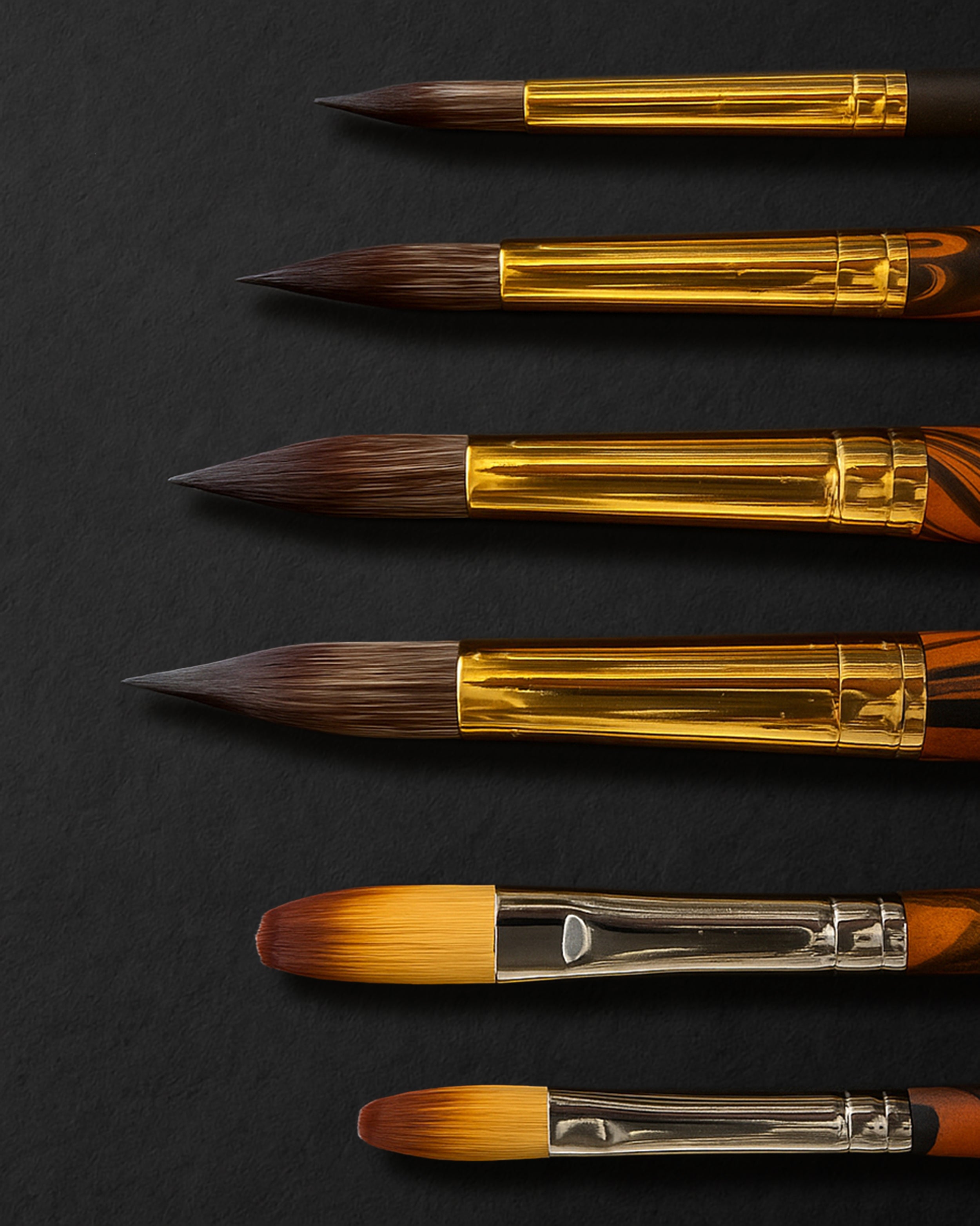 Set of all 6 new brushes