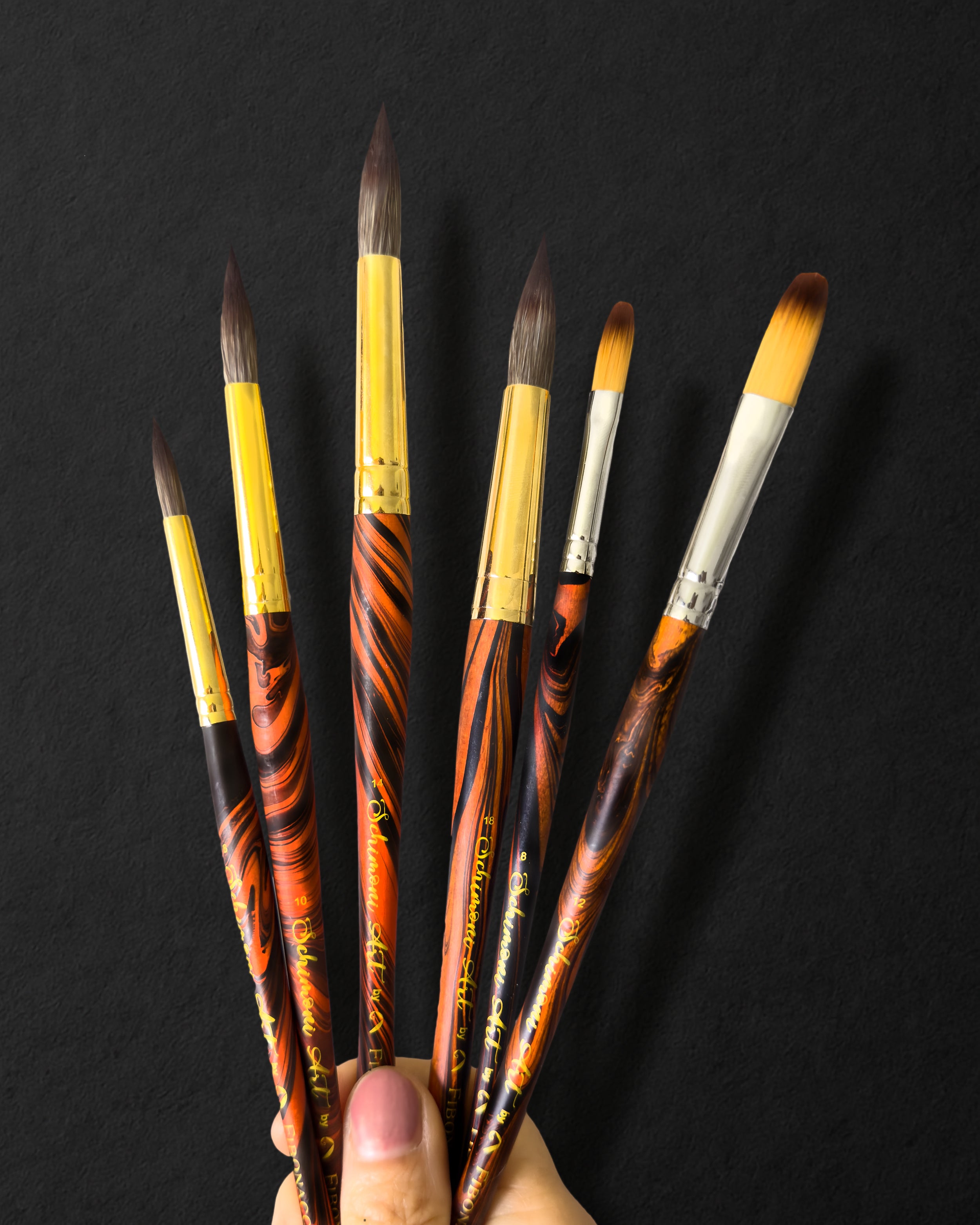 Set of all 6 new brushes