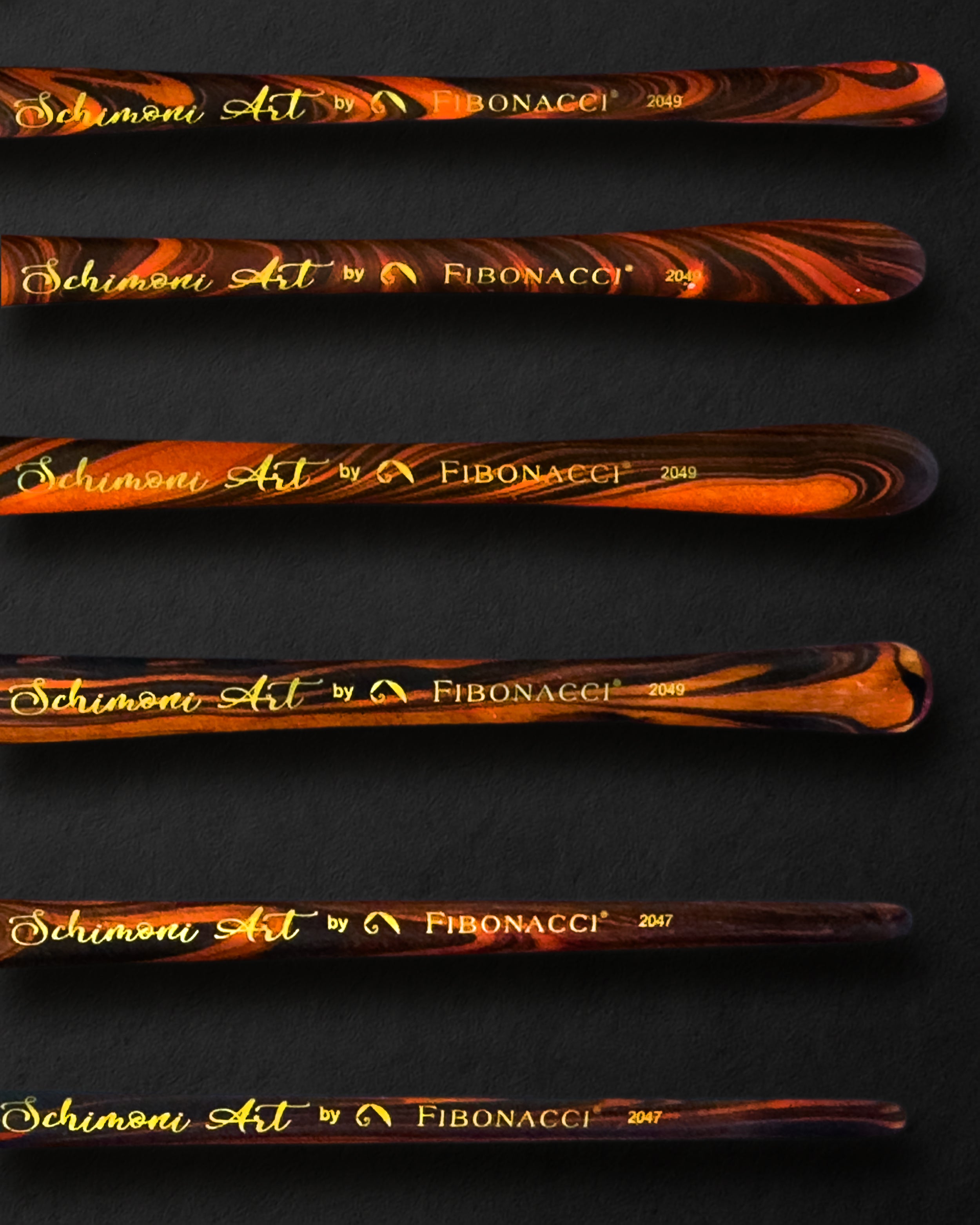 Set of all 6 new brushes